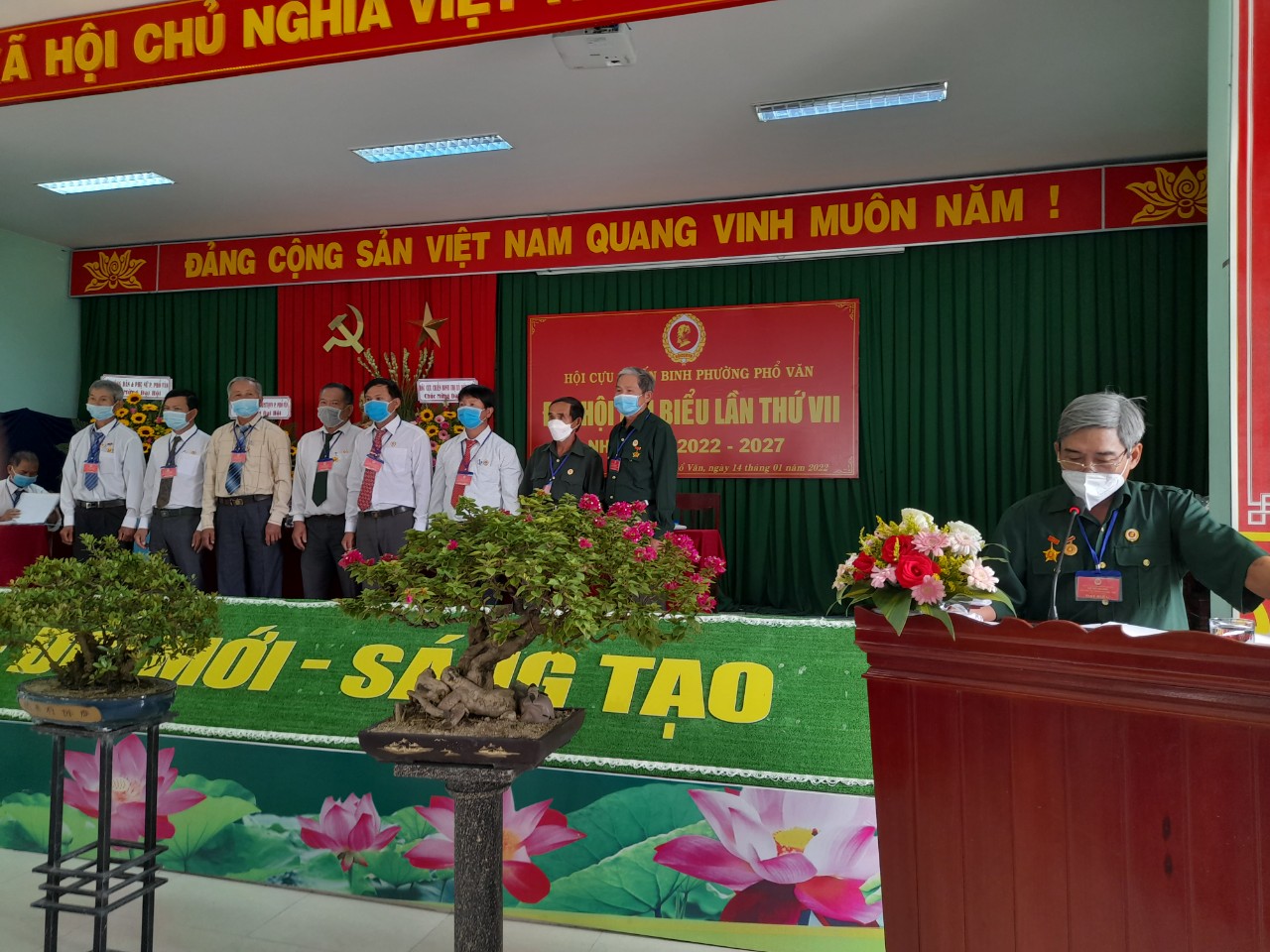 Đại hội đại biểu Hội Cựu chiến binh phường Phổ Văn